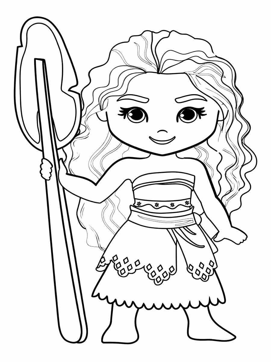 moana para colorir 25