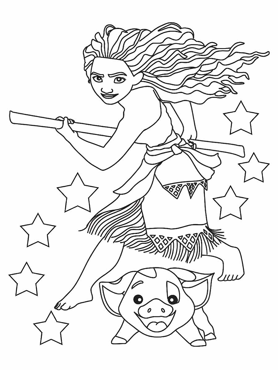 moana para colorir 26