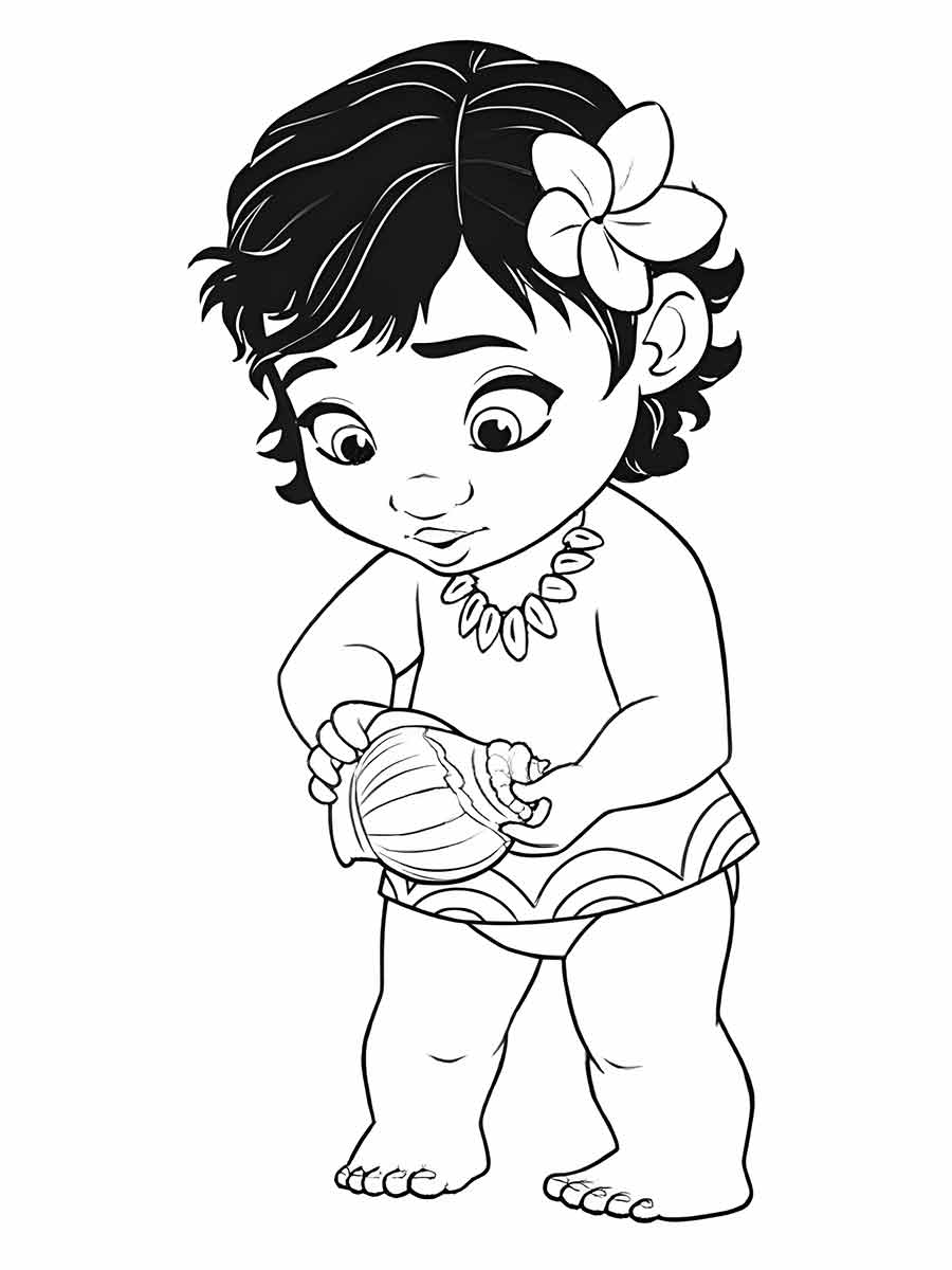 moana para colorir 3