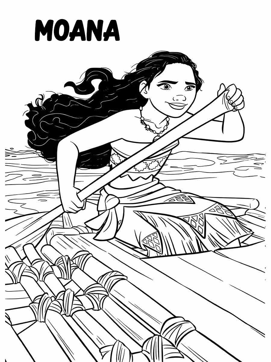 moana para colorir 8