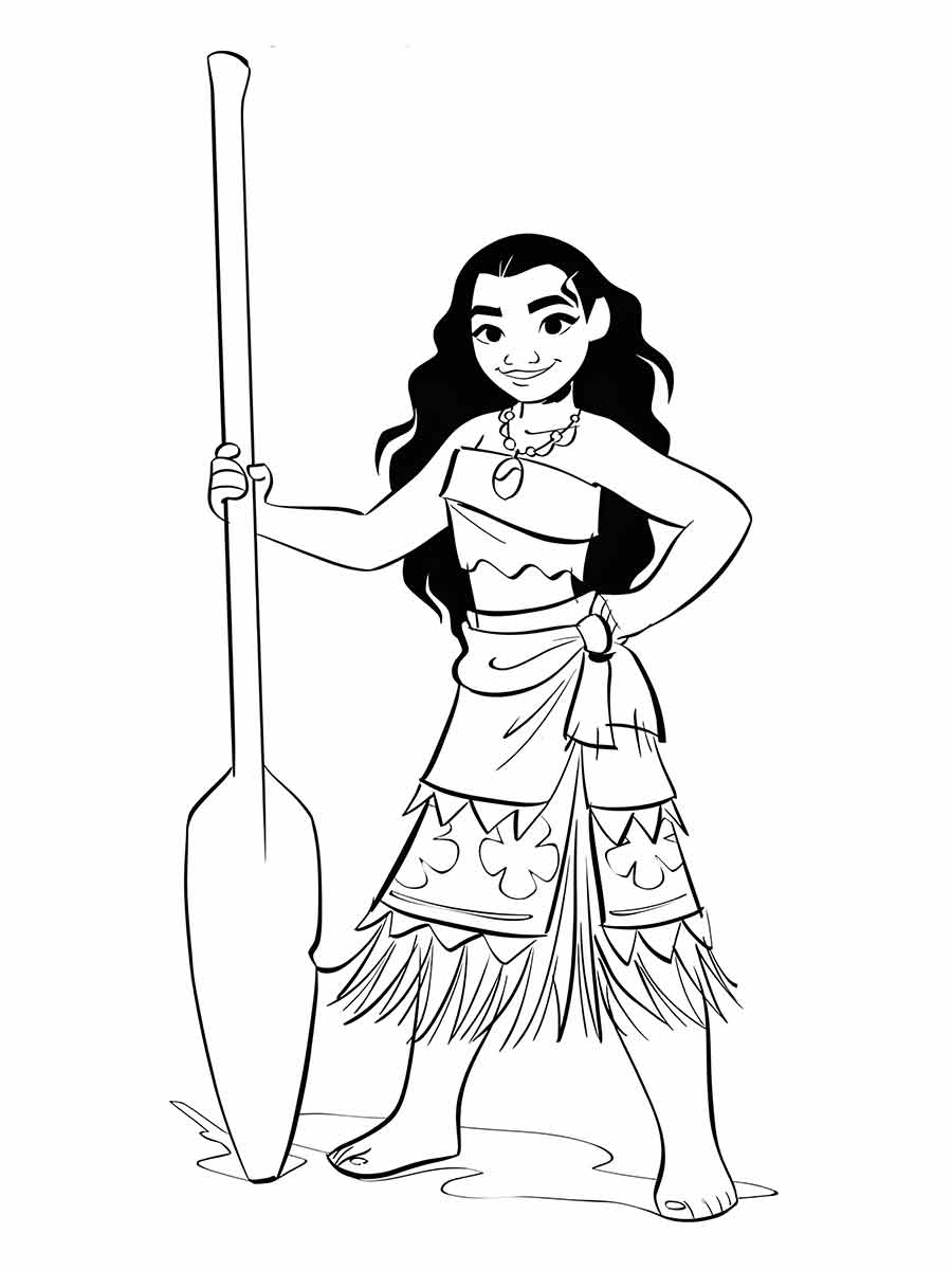 moana para colorir 9