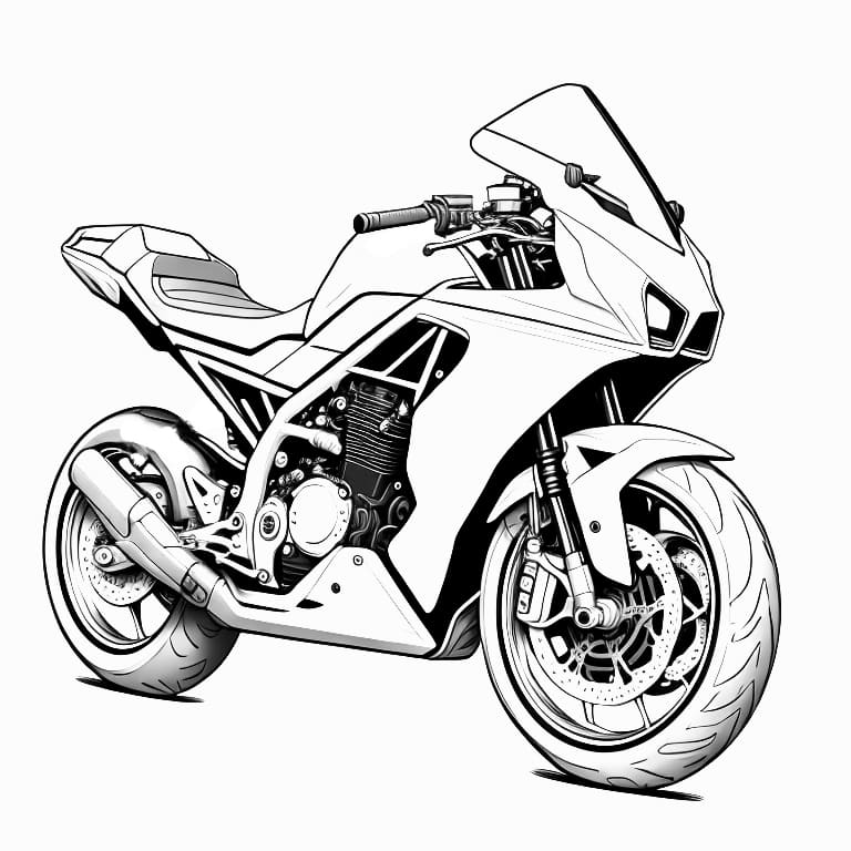 moto para colorir 11