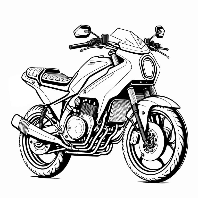 moto para colorir 12