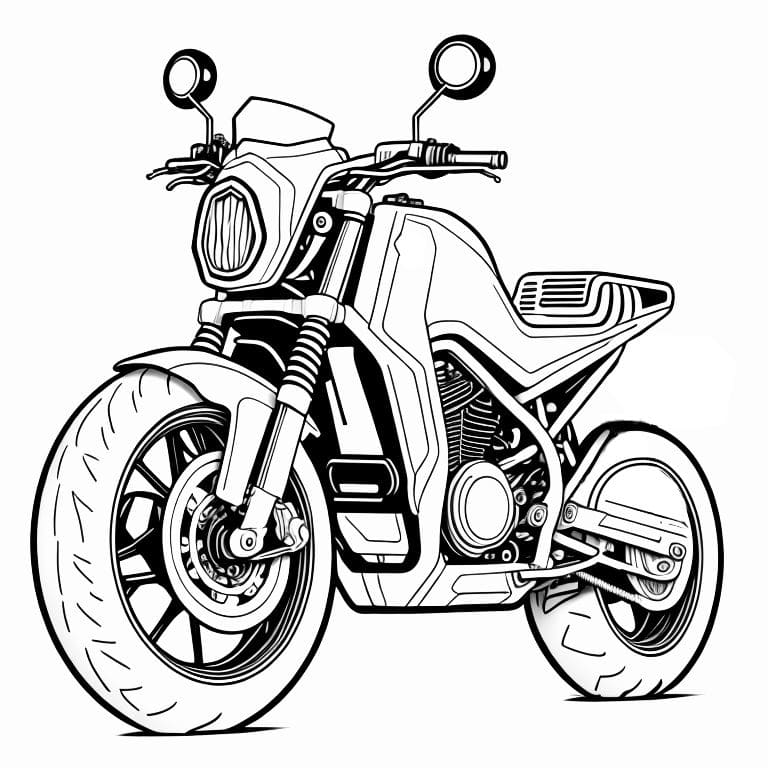 moto para colorir 13