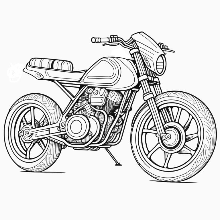 moto para colorir 14