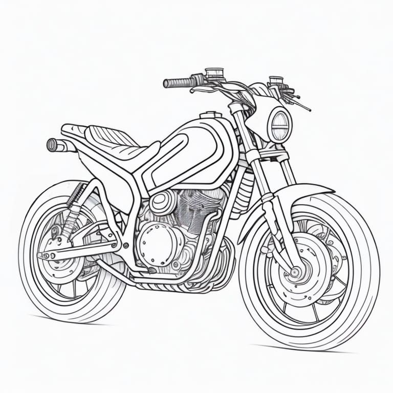 moto para colorir 15