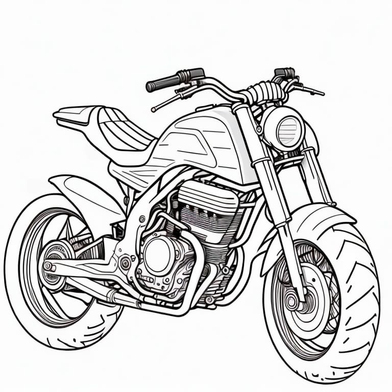 moto para colorir 16