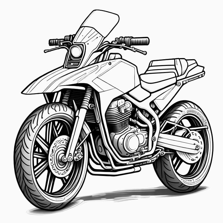 moto para colorir 18