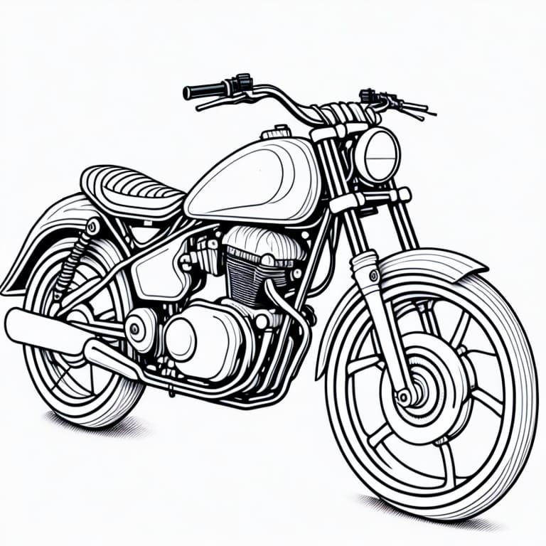 moto para colorir 4