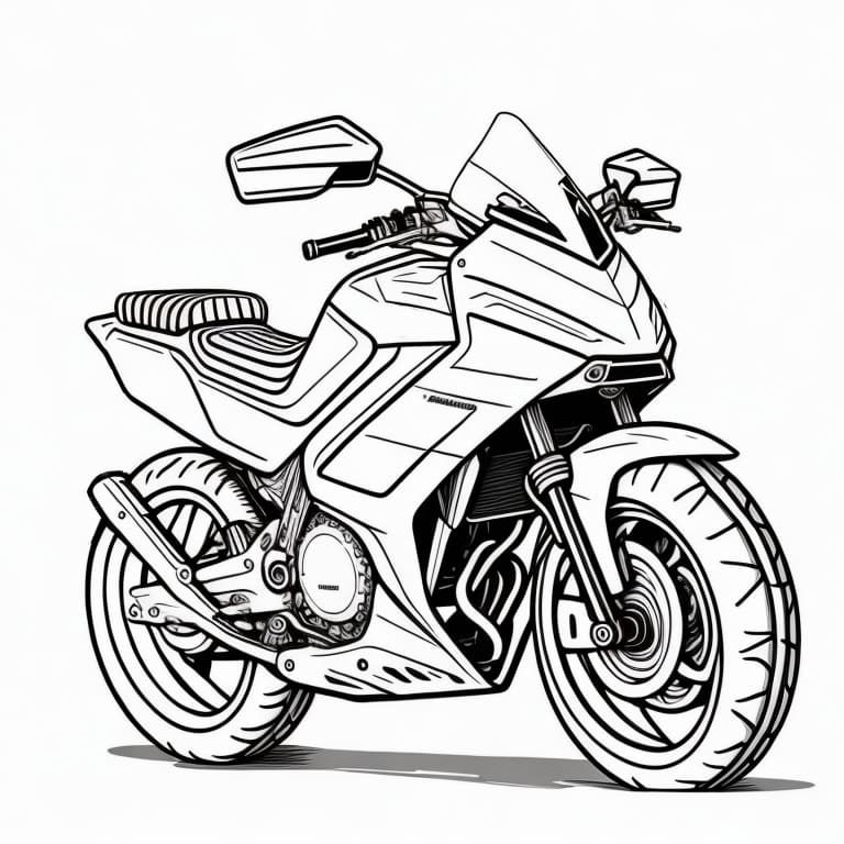 moto para colorir 5