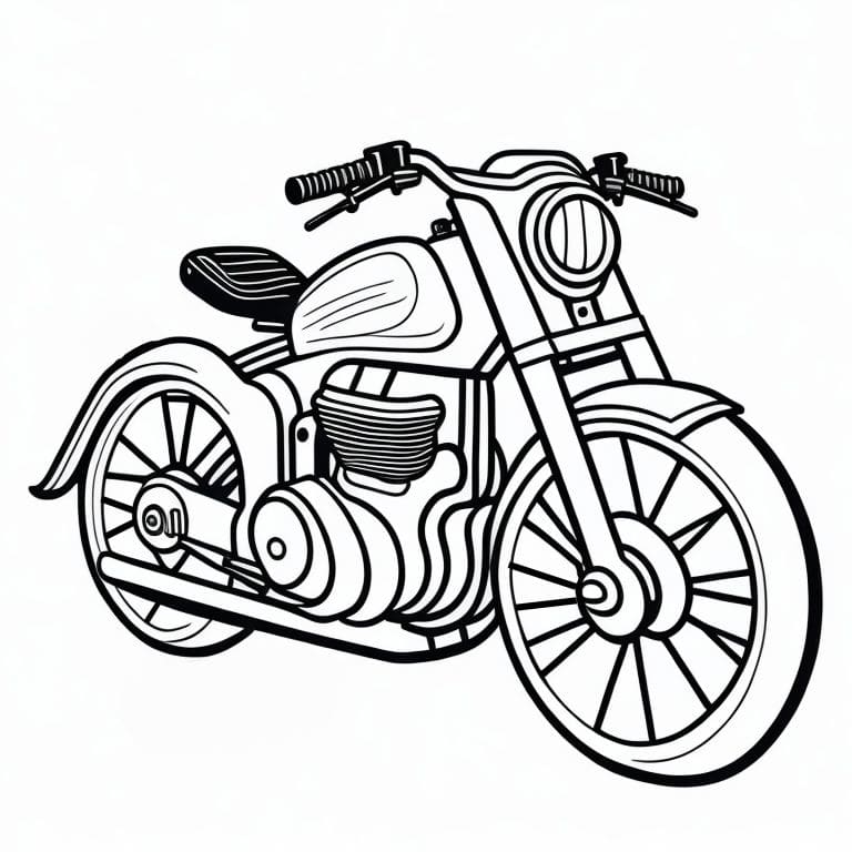 moto para colorir 7