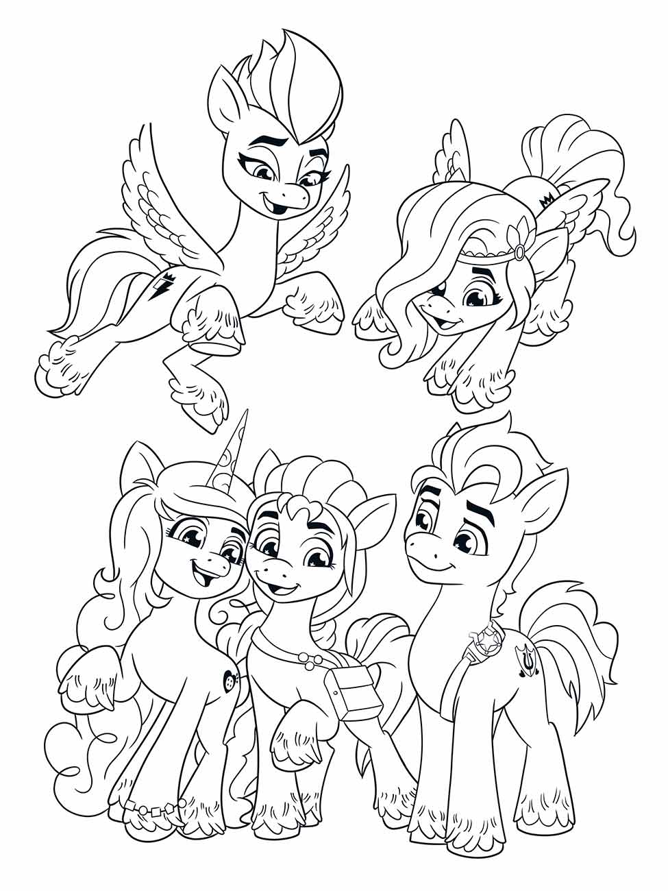 my little pony amigos para colorir