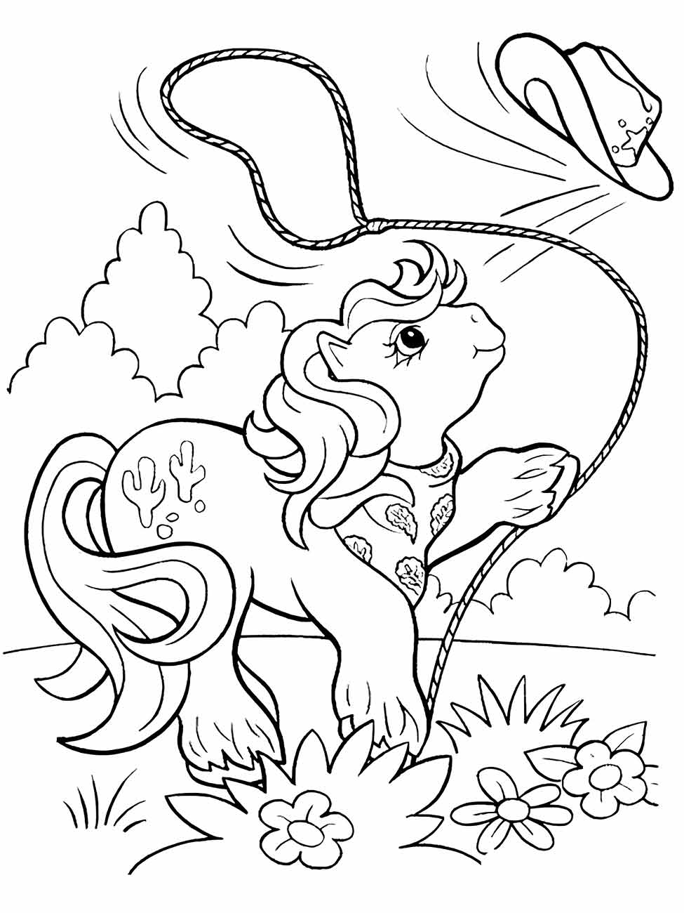 my little pony applejack para colorir