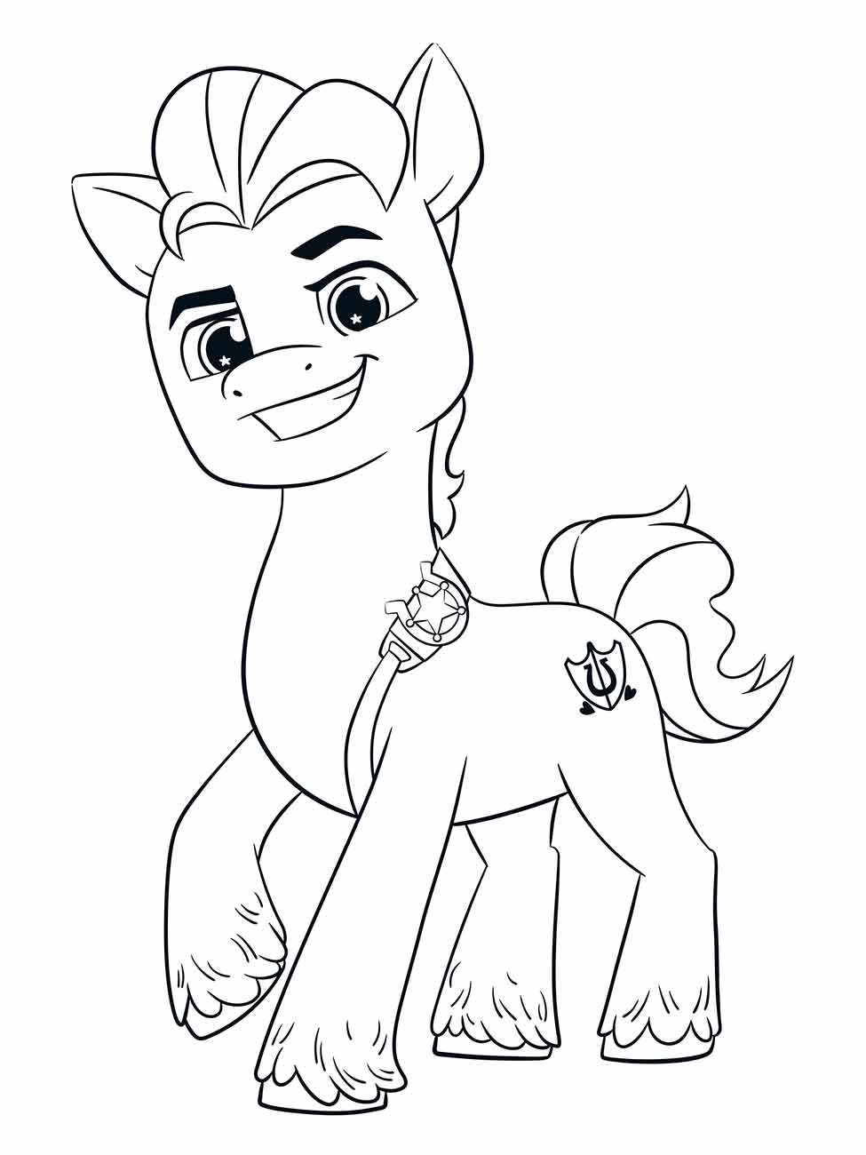 my little pony hitch trailblazer para colorir