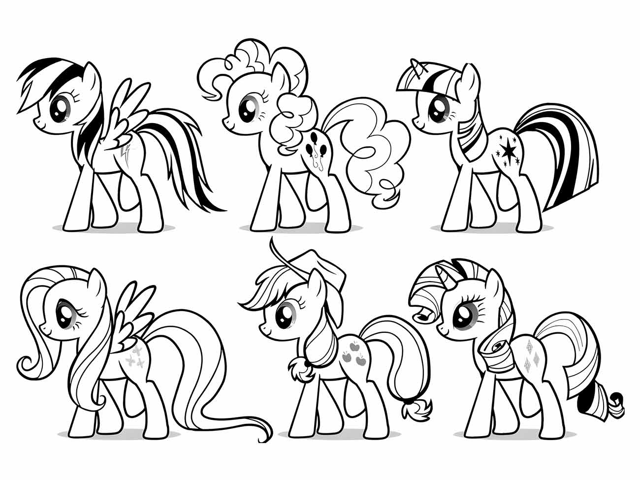 my little pony para colorir 24