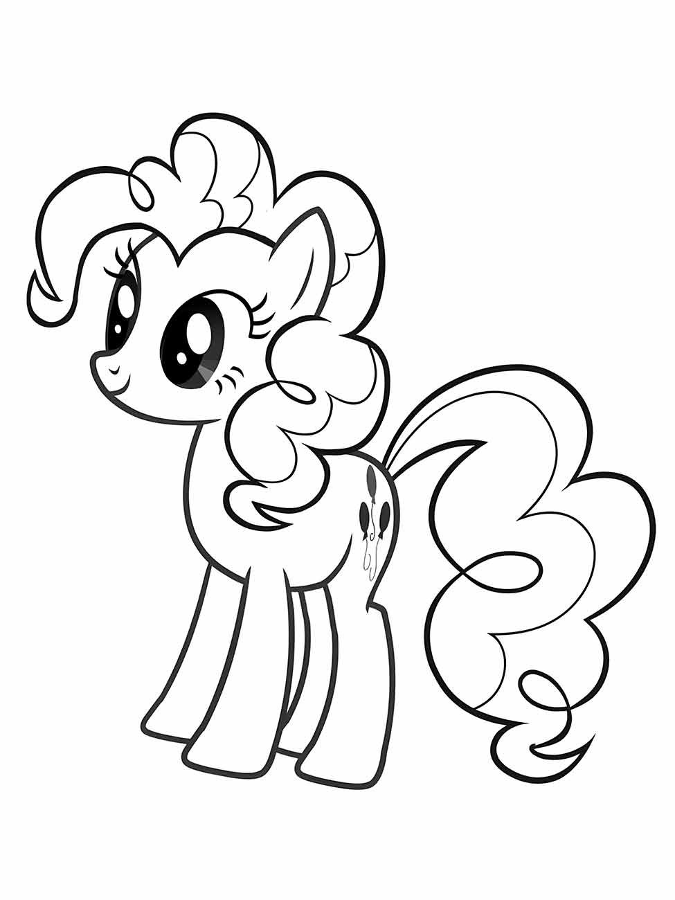 my little pony pinkie pie para colorir