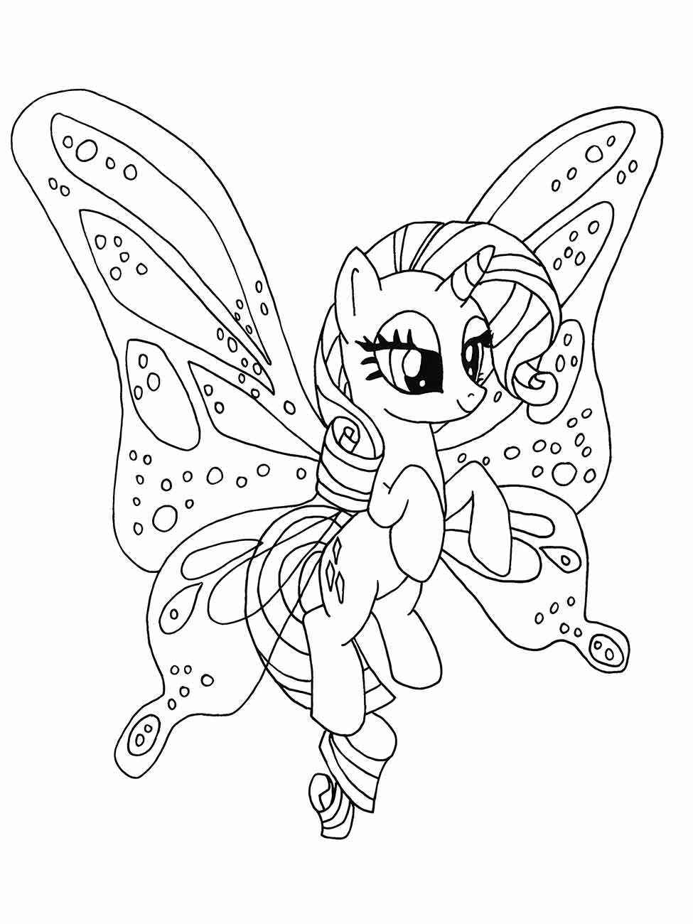 my little pony princesa cadance para colorir