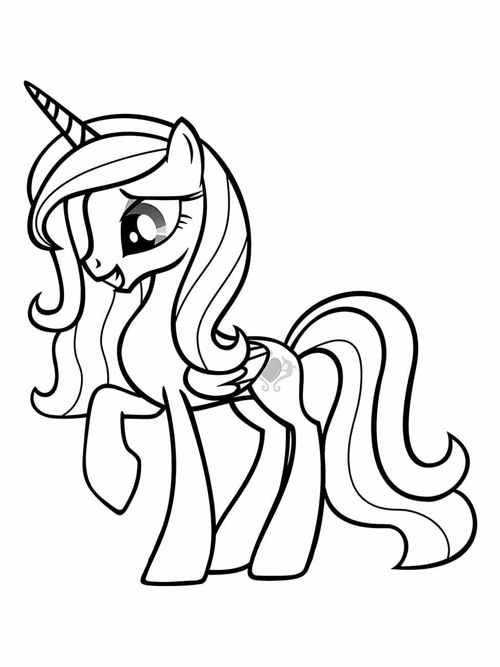 my little pony princesa luna para colorir 3