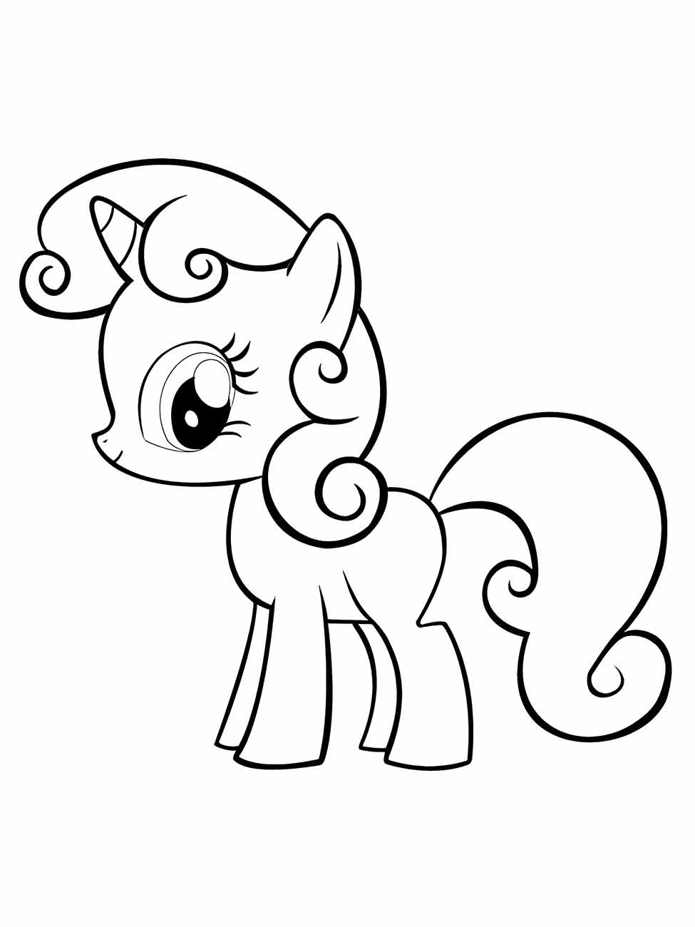 my little pony princesa para colorir