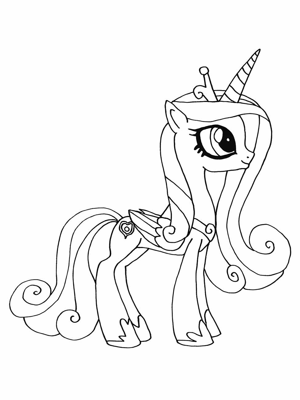 my little pony princesa twilight sparkle para colorir