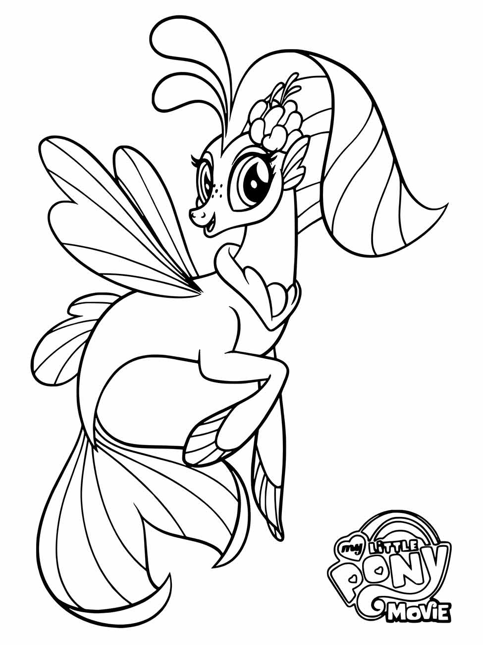 my little pony princess skystar para colorir