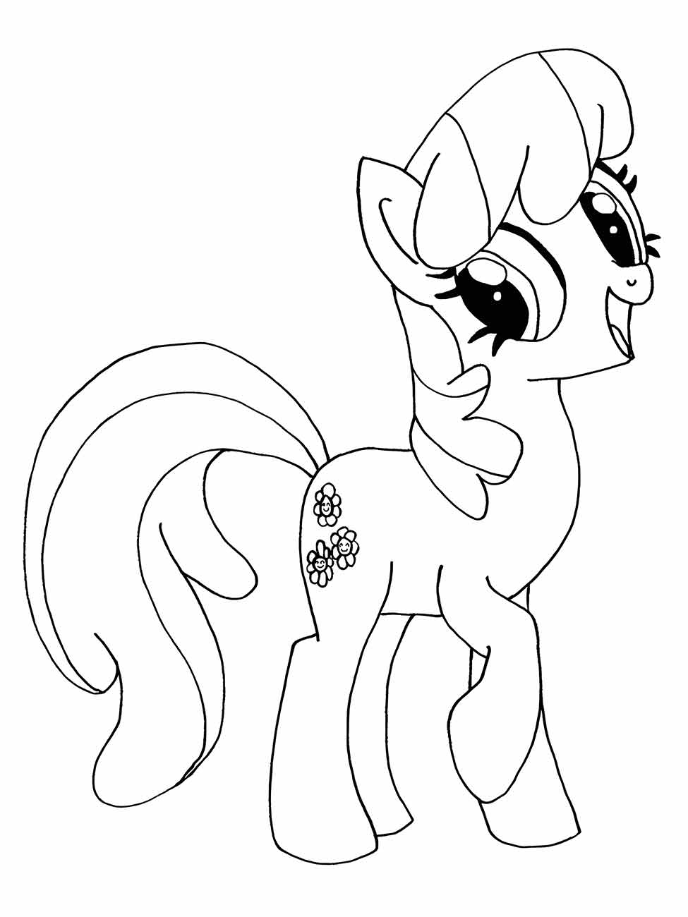 my little pony sweetie belle para colorir 1