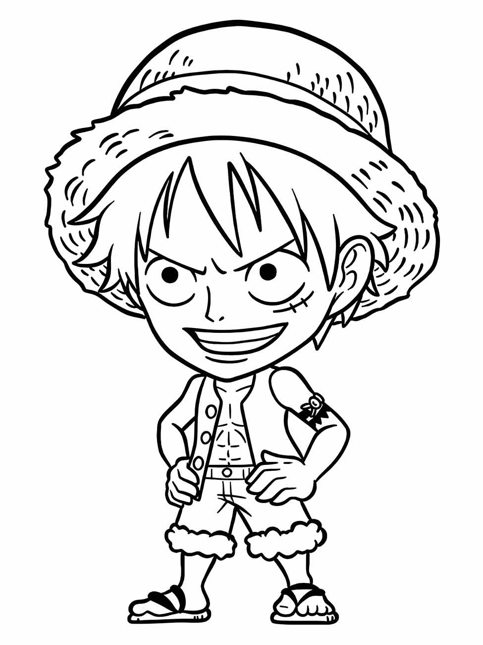 one piece para colorir 19