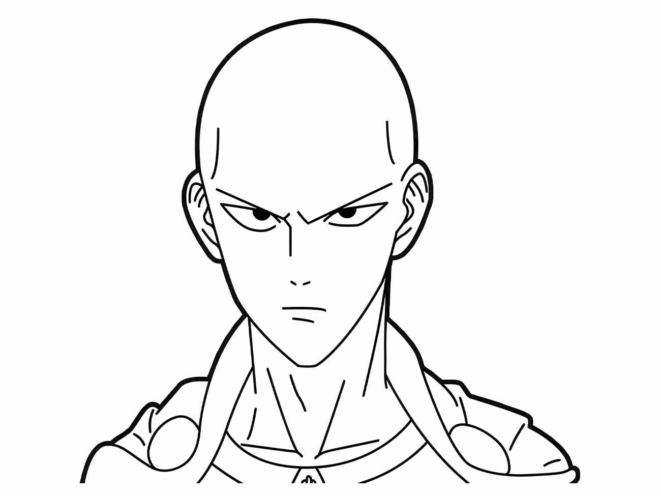 one punch man para colorir 21