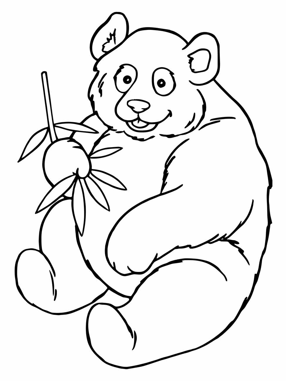 panda para colorir 1