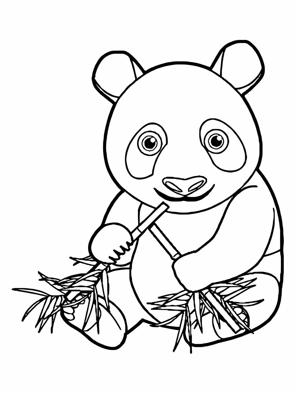 panda para colorir 15