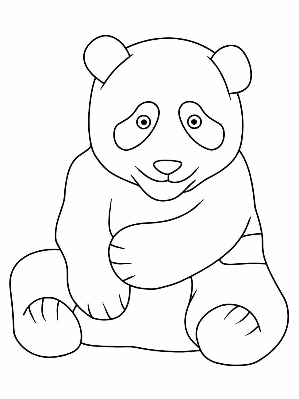 panda para colorir 4