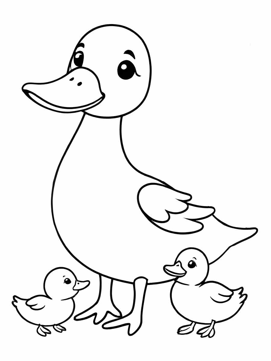 patos para colorir 5