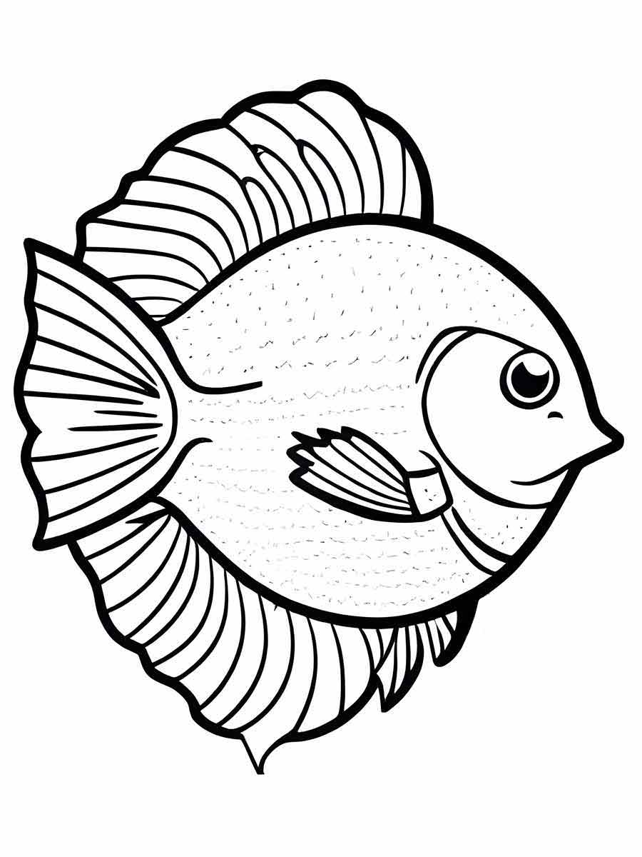 peixe desenho colorir