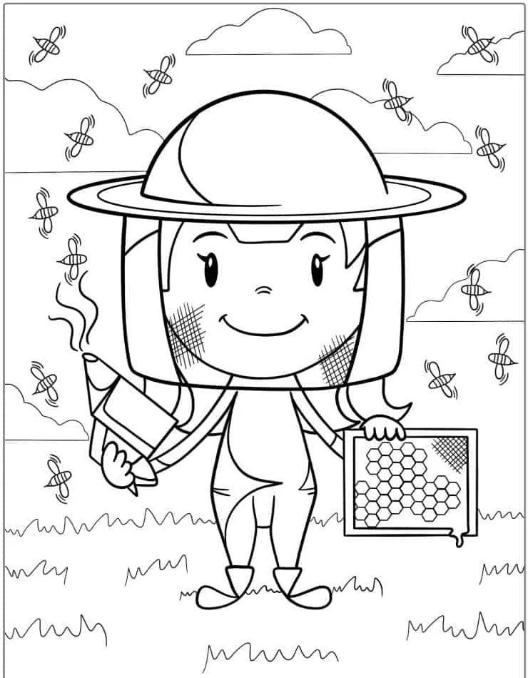 Abelha para colorir (16)