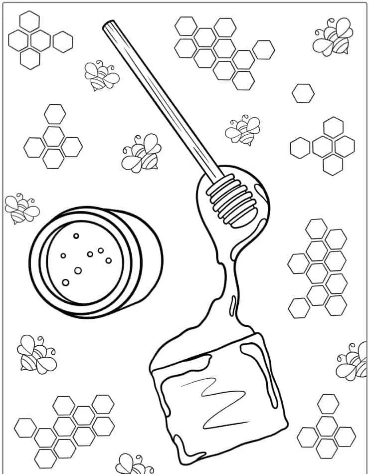 Abelha para colorir (18)