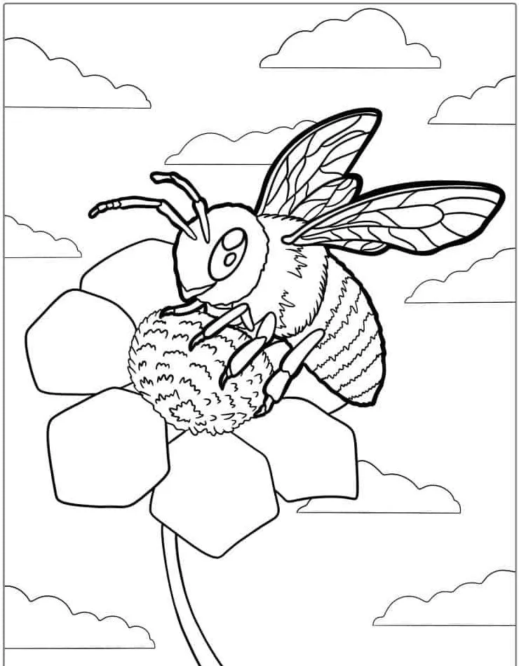 Abelha para colorir (22)