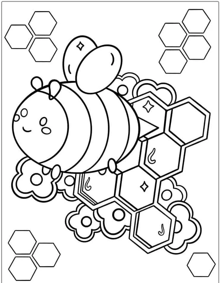 Abelha para colorir (37)