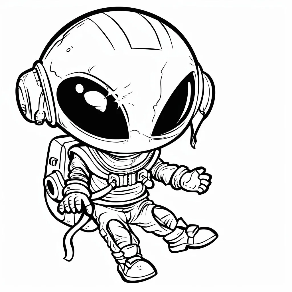 Alien para colorir (10)