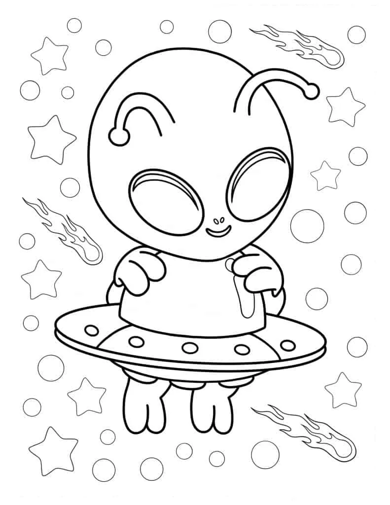 Alien para colorir (19)