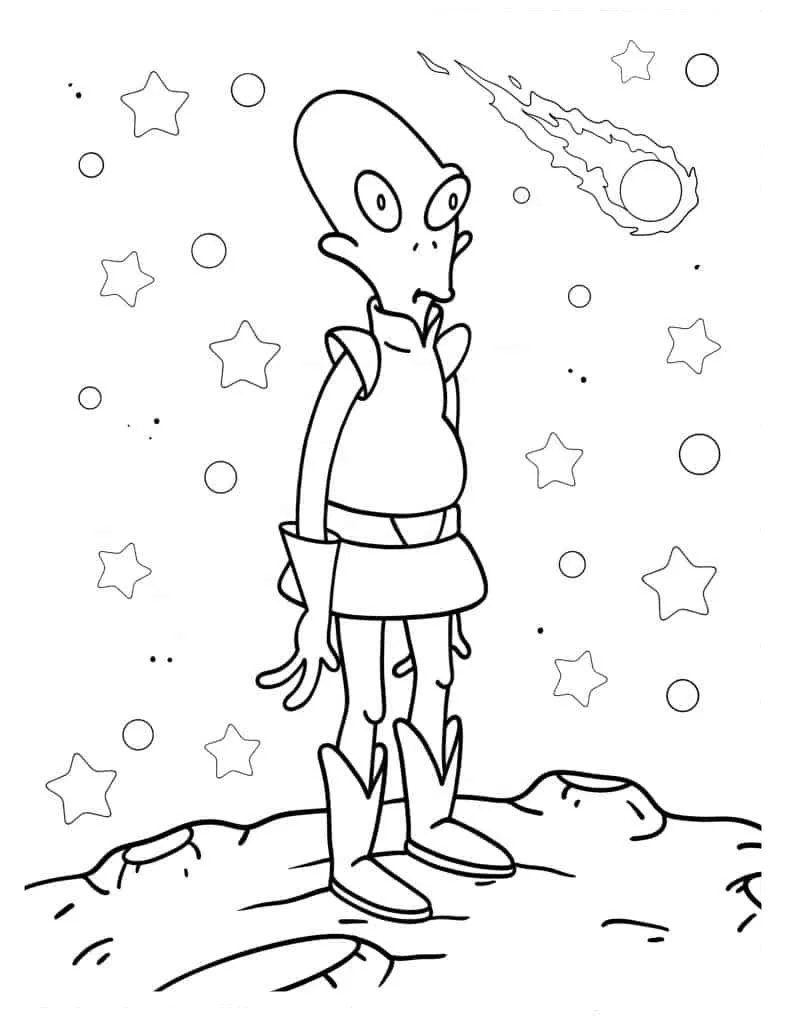 Alien para colorir (23)