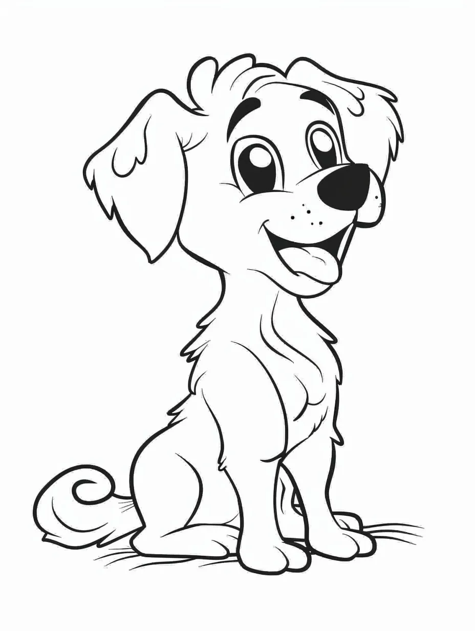 Cachorro para colorir (14)