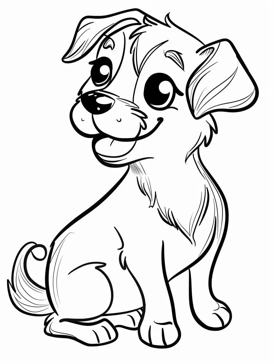 Cachorro para colorir (16)