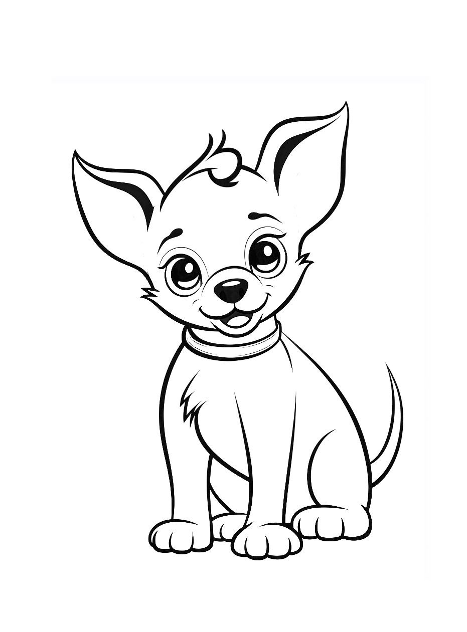 Cachorro para colorir (18)