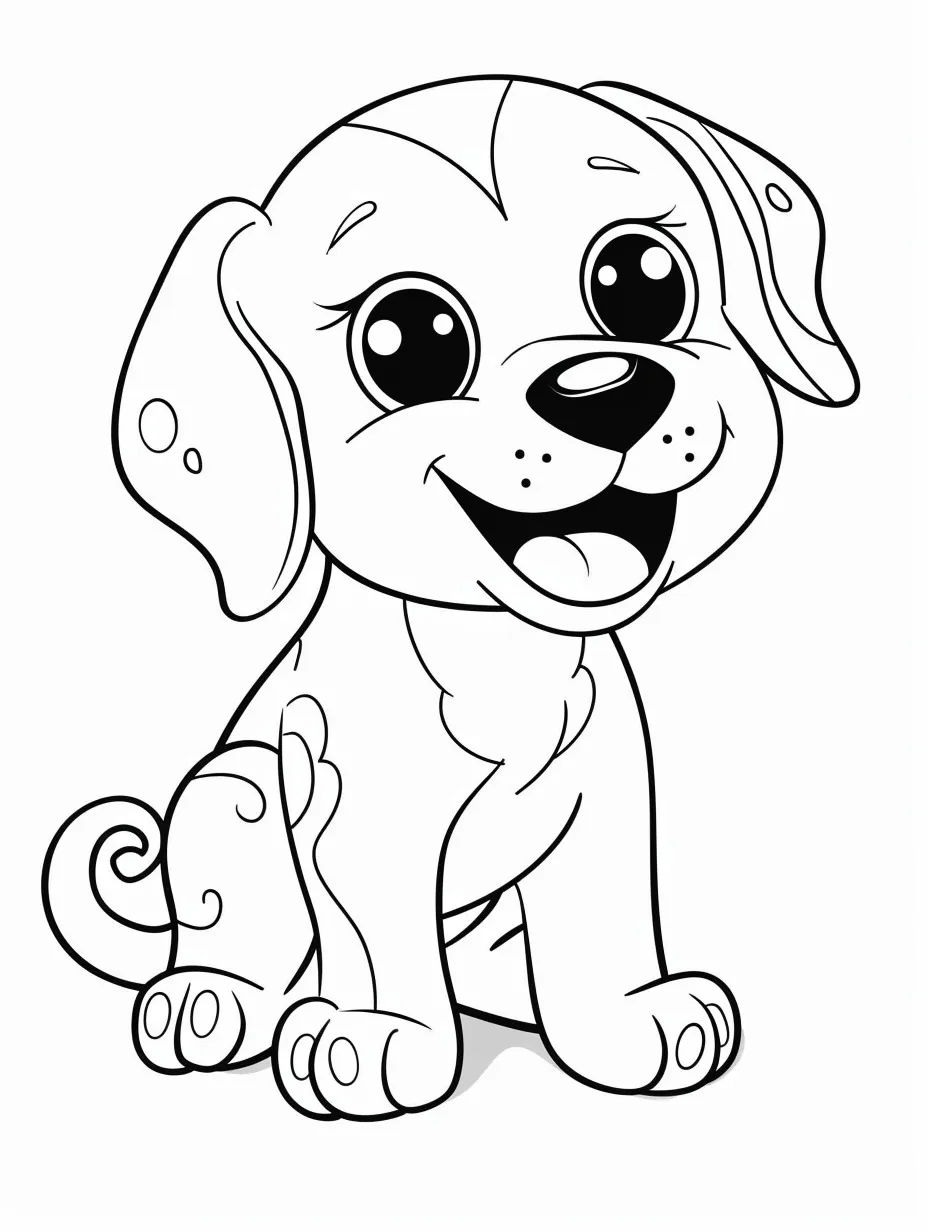 Cachorro para colorir (6)