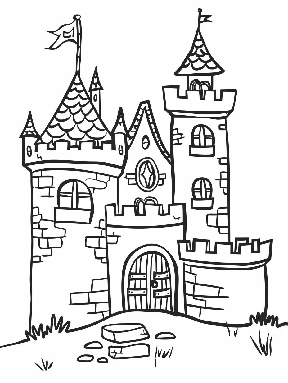 Castelo para colorir (11)