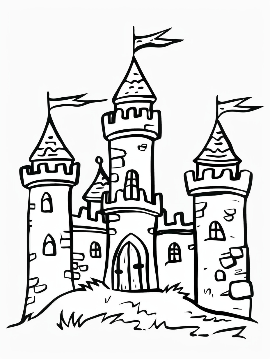 Castelo para colorir (12)