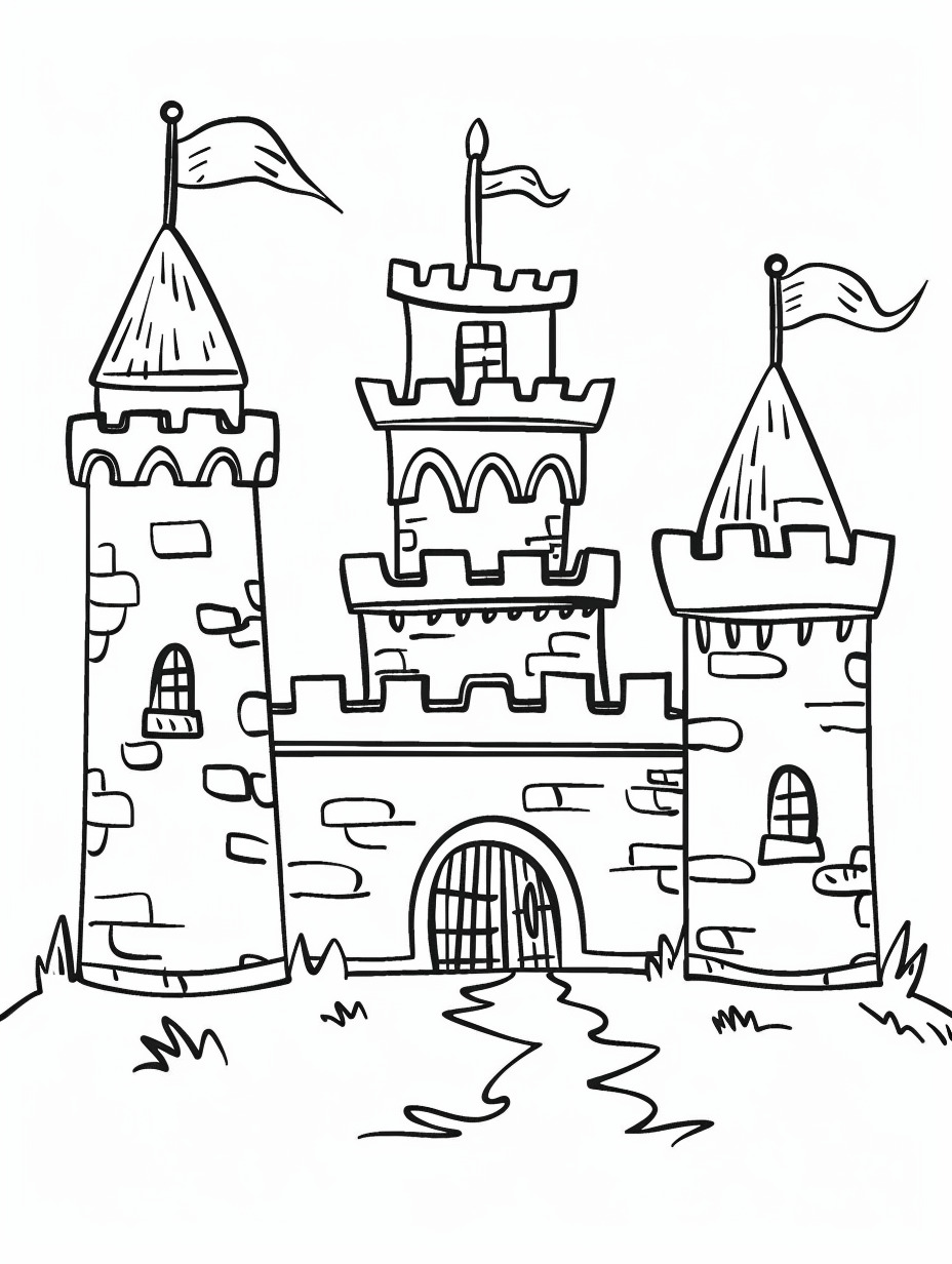 Castelo para colorir (15)