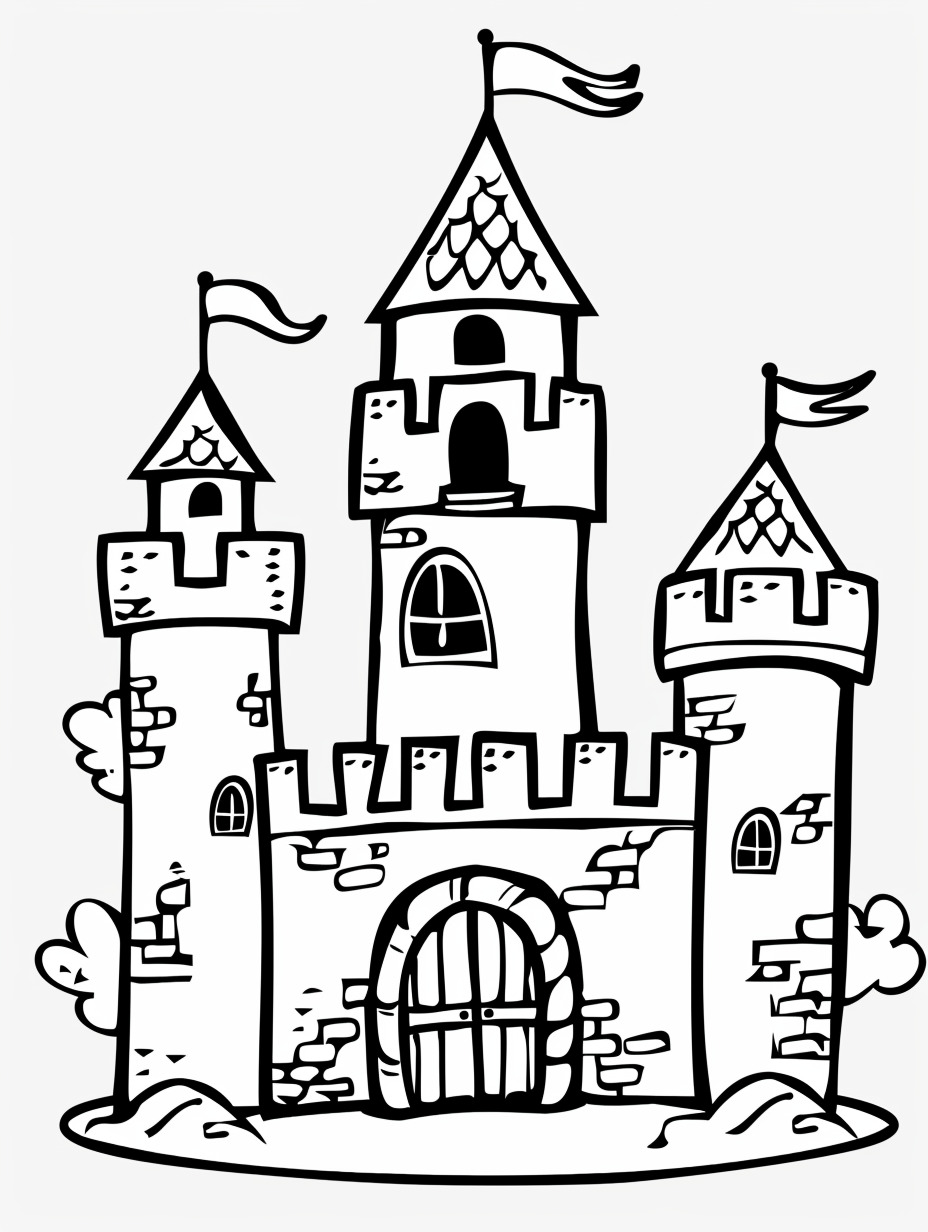 Castelo para colorir (22)