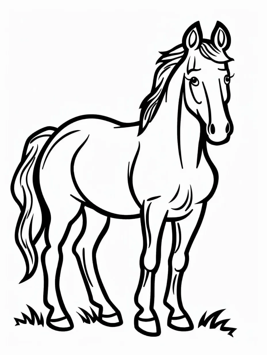 Cavalo para colorir (10)