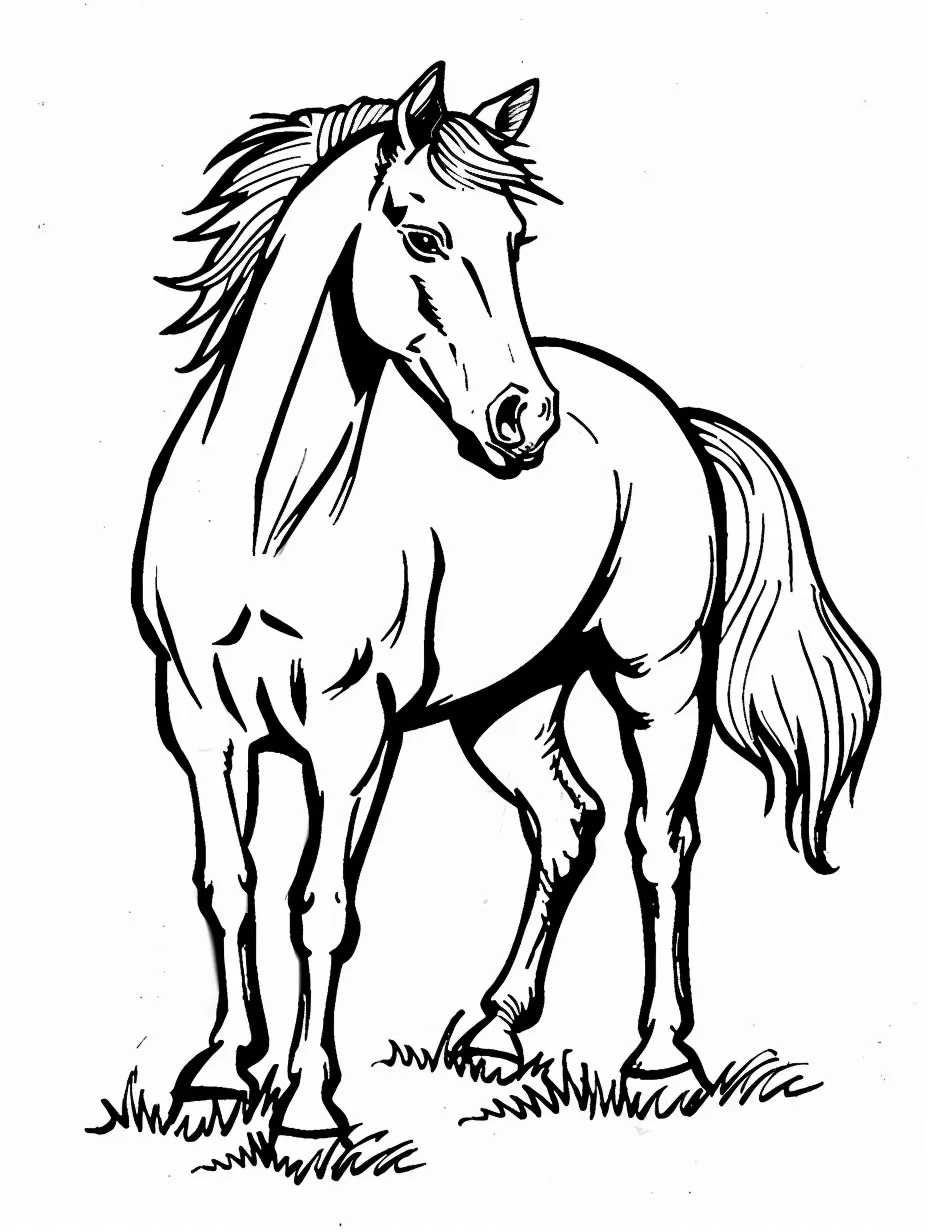 Cavalo para colorir (11)